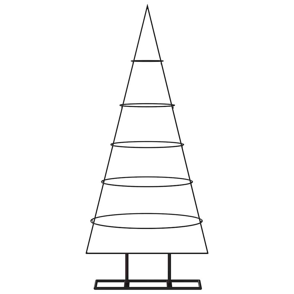 Metal Christmas Tree for Decoration Black 125 cm