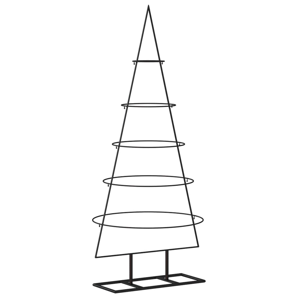 Metal Christmas Tree for Decoration Black 125 cm