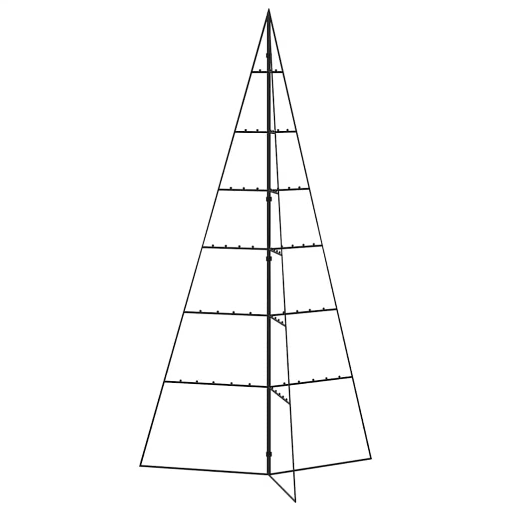 Metal Christmas Tree for Decoration Black 140 cm