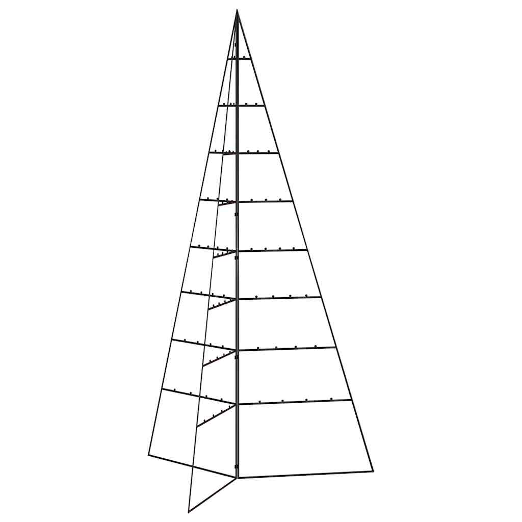 Metal Christmas Tree for Decoration Black 180 cm