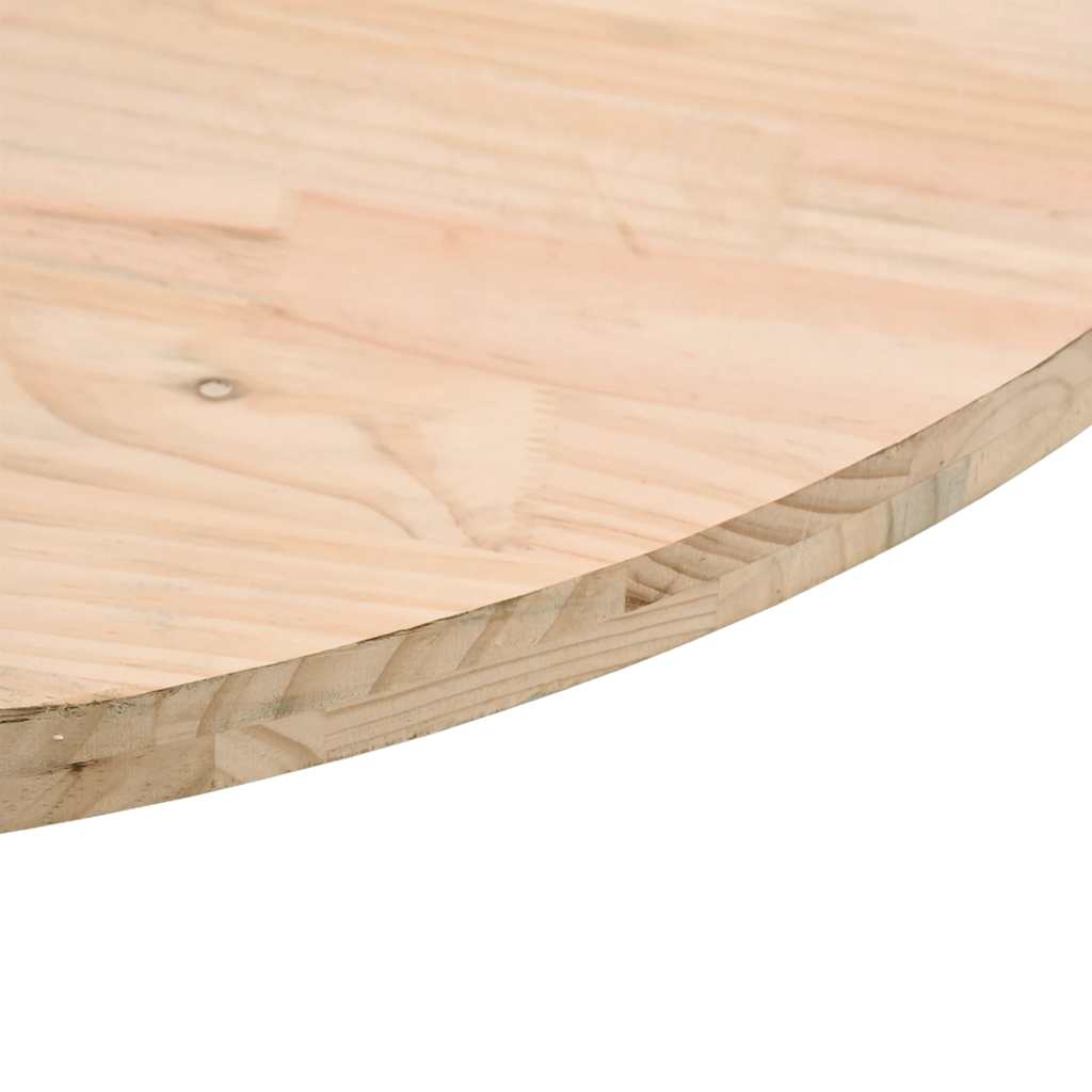 Table Top Round Ø60x3 cm Solid Wood Pine