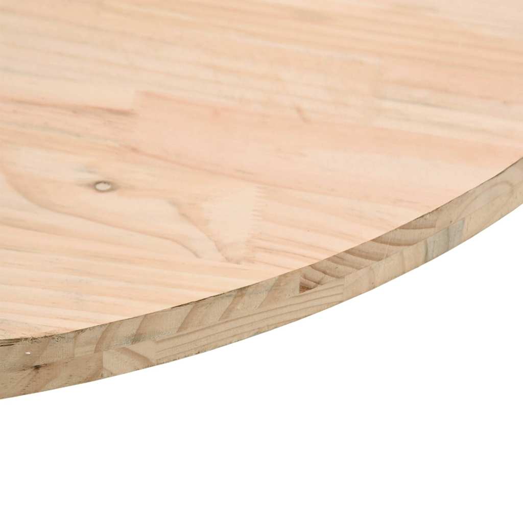 Table Top Round Ø70x3 cm Solid Wood Pine