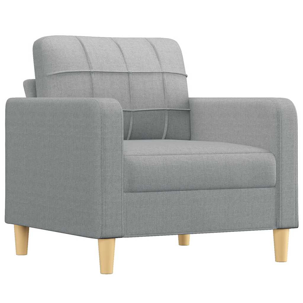 Sofa Chair Light Grey 60 cm Fabric