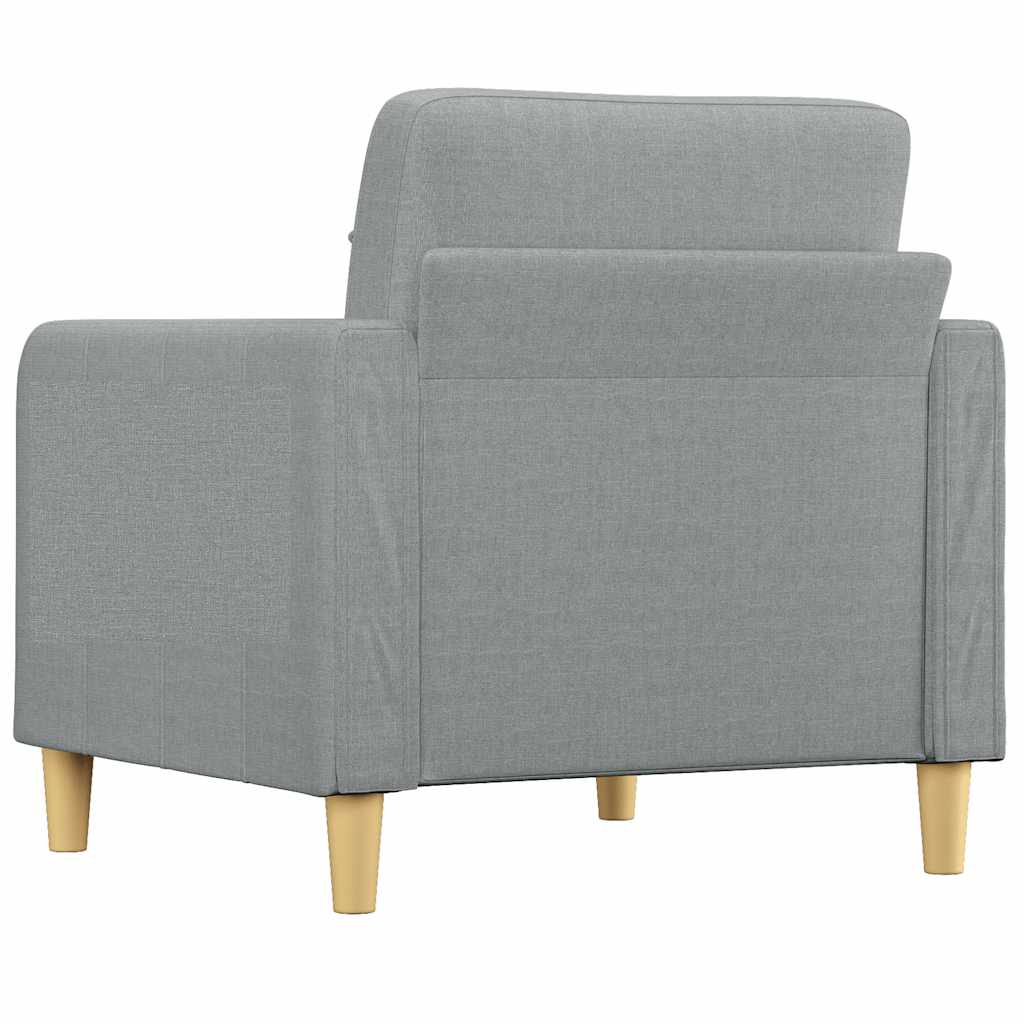 Sofa Chair Light Grey 60 cm Fabric