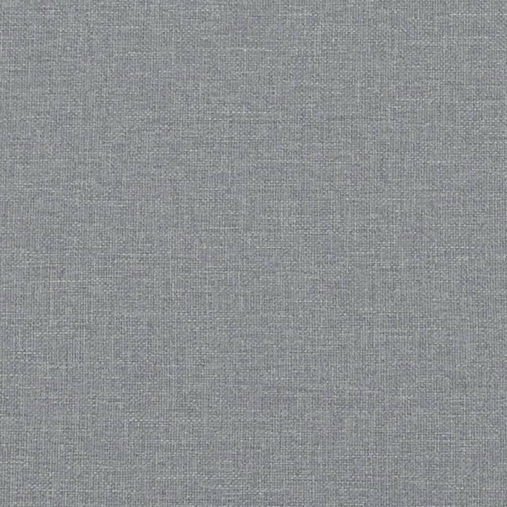 2-Seater Sofa Light Grey 120 cm Fabric