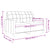 2-Seater Sofa Black 120 cm Fabric