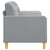 2-Seater Sofa Light Grey 140 cm Fabric