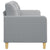 3-Seater Sofa Light Grey 180 cm Fabric