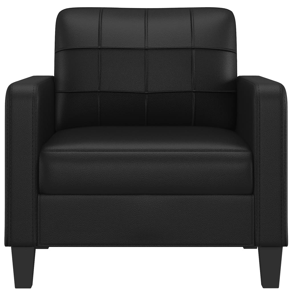 Sofa Chair Black 60 cm Faux Leather