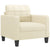 Sofa Chair Cream 60 cm Faux Leather