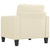 Sofa Chair Cream 60 cm Faux Leather