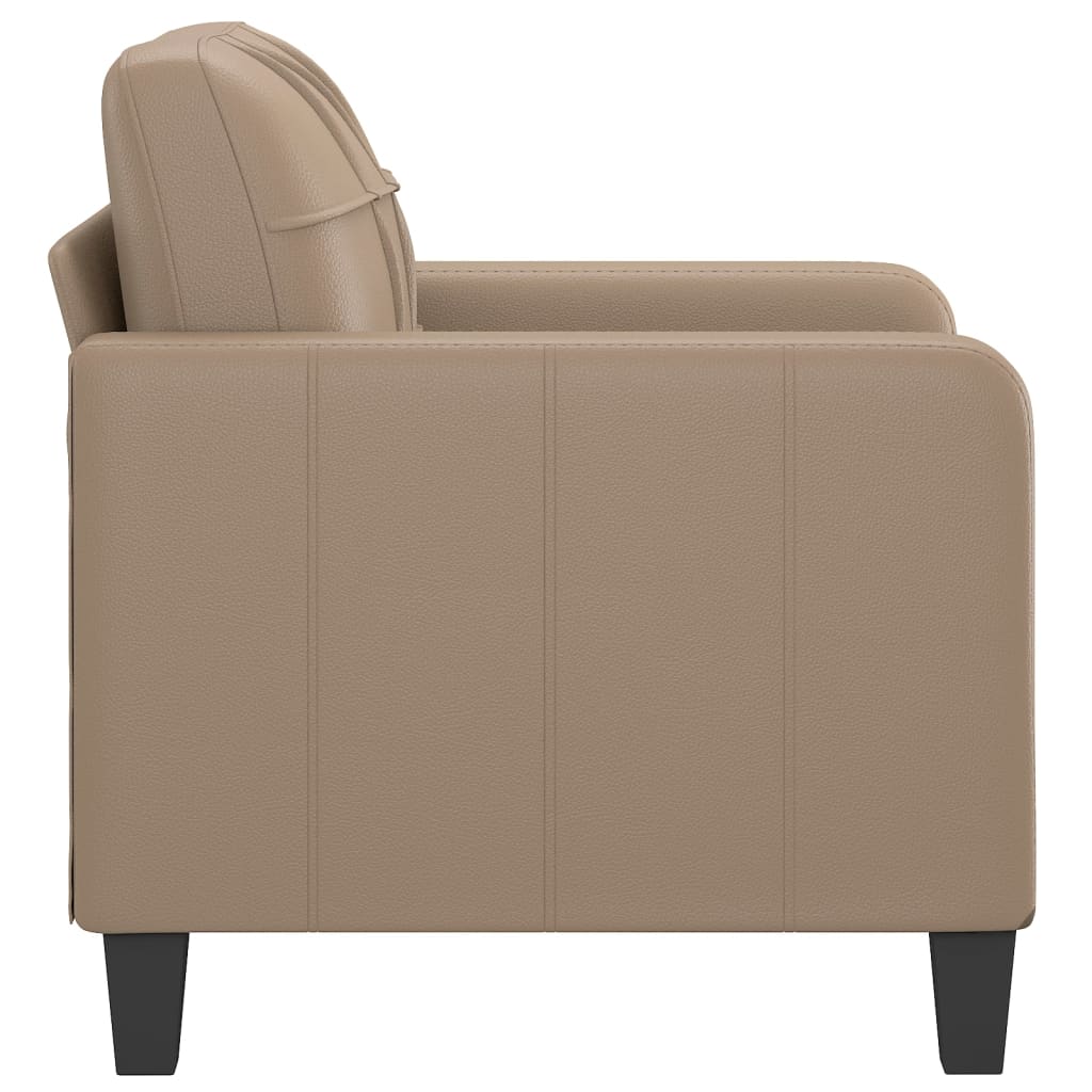 Sofa Chair Cappuccino 60 cm Faux Leather