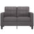 2-Seater Sofa Grey 120 cm Faux Leather