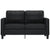 2-Seater Sofa Black 140 cm Faux Leather