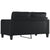 2-Seater Sofa Black 140 cm Faux Leather