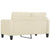 2-Seater Sofa Cream 140 cm Faux Leather