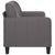 2-Seater Sofa Grey 140 cm Faux Leather