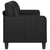 3-Seater Sofa Black 180 cm Faux Leather