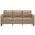 3-Seater Sofa Cappuccino 180 cm Faux Leather