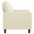 Sofa Chair Cream 60 cm Faux Leather