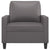 Sofa Chair Grey 60 cm Faux Leather