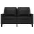 2-Seater Sofa Black 120 cm Faux Leather