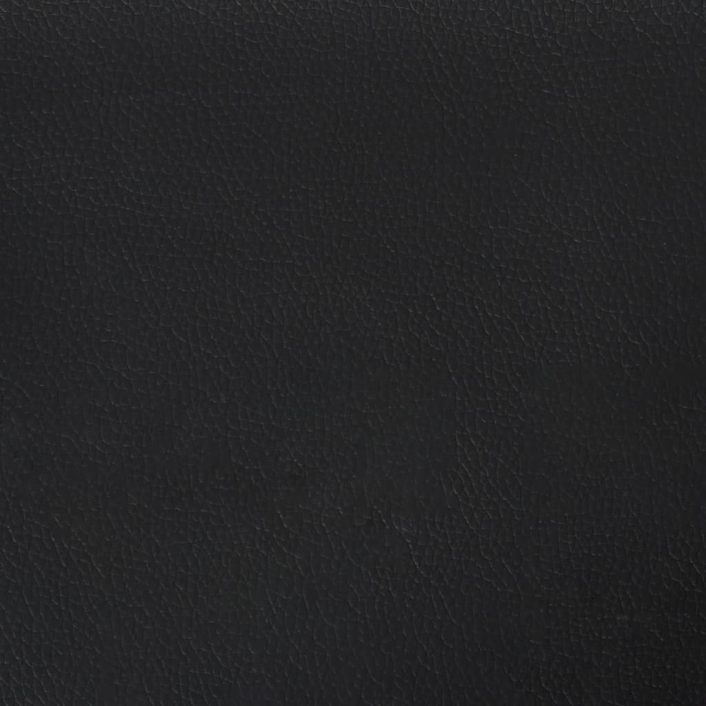 2-Seater Sofa Black 120 cm Faux Leather
