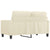2-Seater Sofa Cream 120 cm Faux Leather
