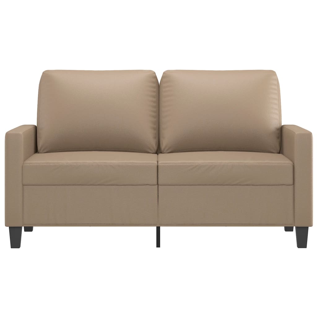 2-Seater Sofa Cappuccino 120 cm Faux Leather