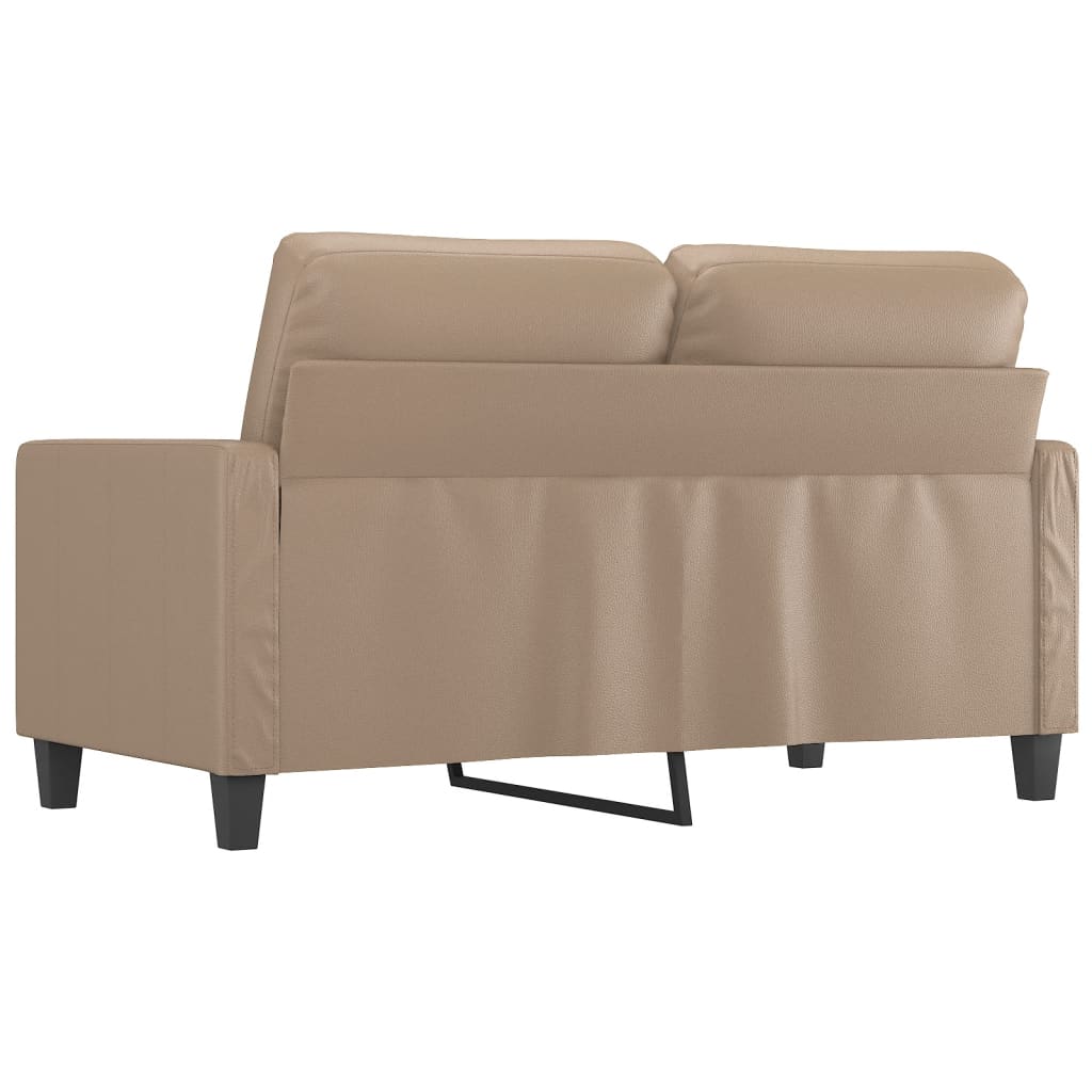 2-Seater Sofa Cappuccino 120 cm Faux Leather