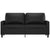 2-Seater Sofa Black 140 cm Faux Leather