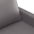 3-Seater Sofa Grey 180 cm Faux Leather