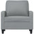 Sofa Chair Light Grey 60 cm Fabric