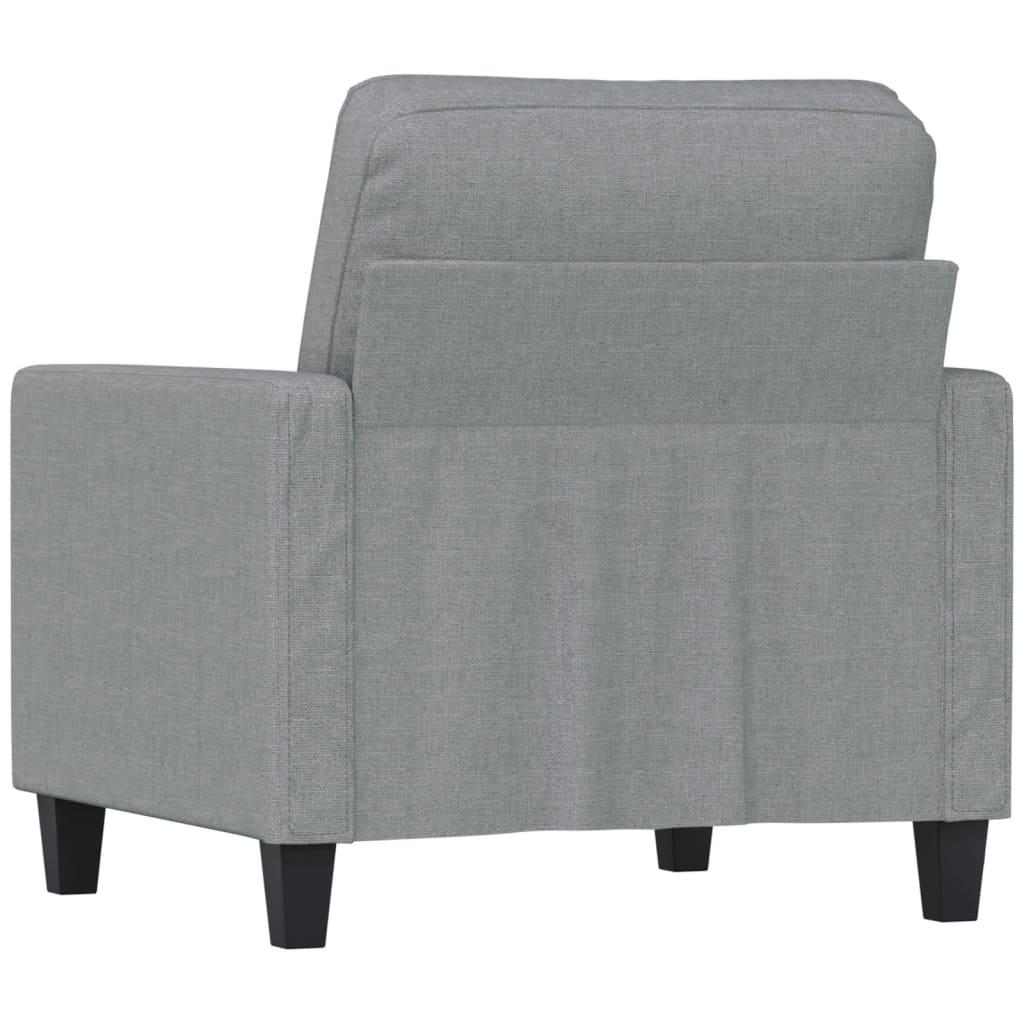 Sofa Chair Light Grey 60 cm Fabric