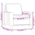 Sofa Chair Dark Grey 60 cm Fabric