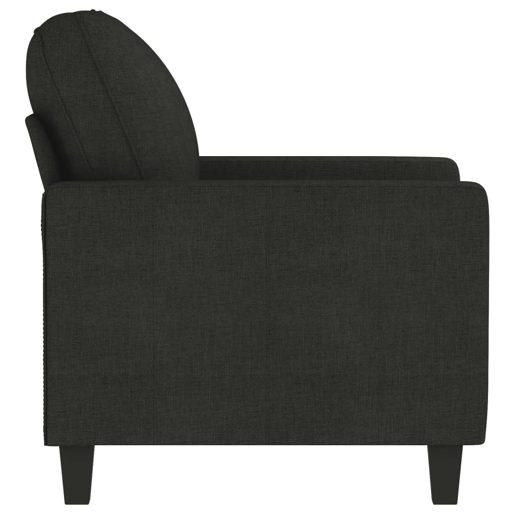 Sofa Chair Black 60 cm Fabric