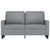 2-Seater Sofa Light Grey 120 cm Fabric