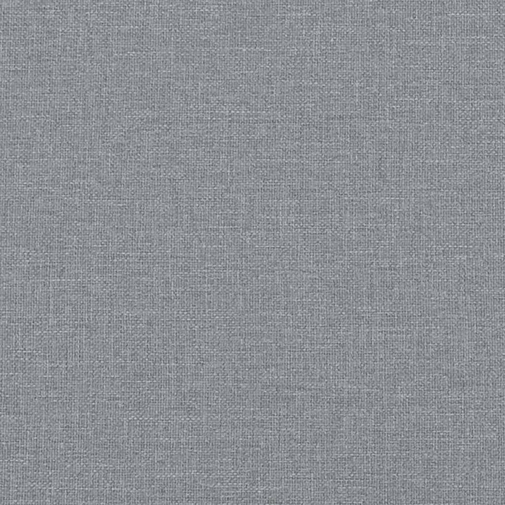 2-Seater Sofa Light Grey 120 cm Fabric