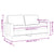 2-Seater Sofa Light Grey 120 cm Fabric