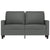 2-Seater Sofa Dark Grey 120 cm Fabric