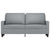 2-Seater Sofa Light Grey 140 cm Fabric