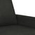 2-Seater Sofa Black 140 cm Fabric