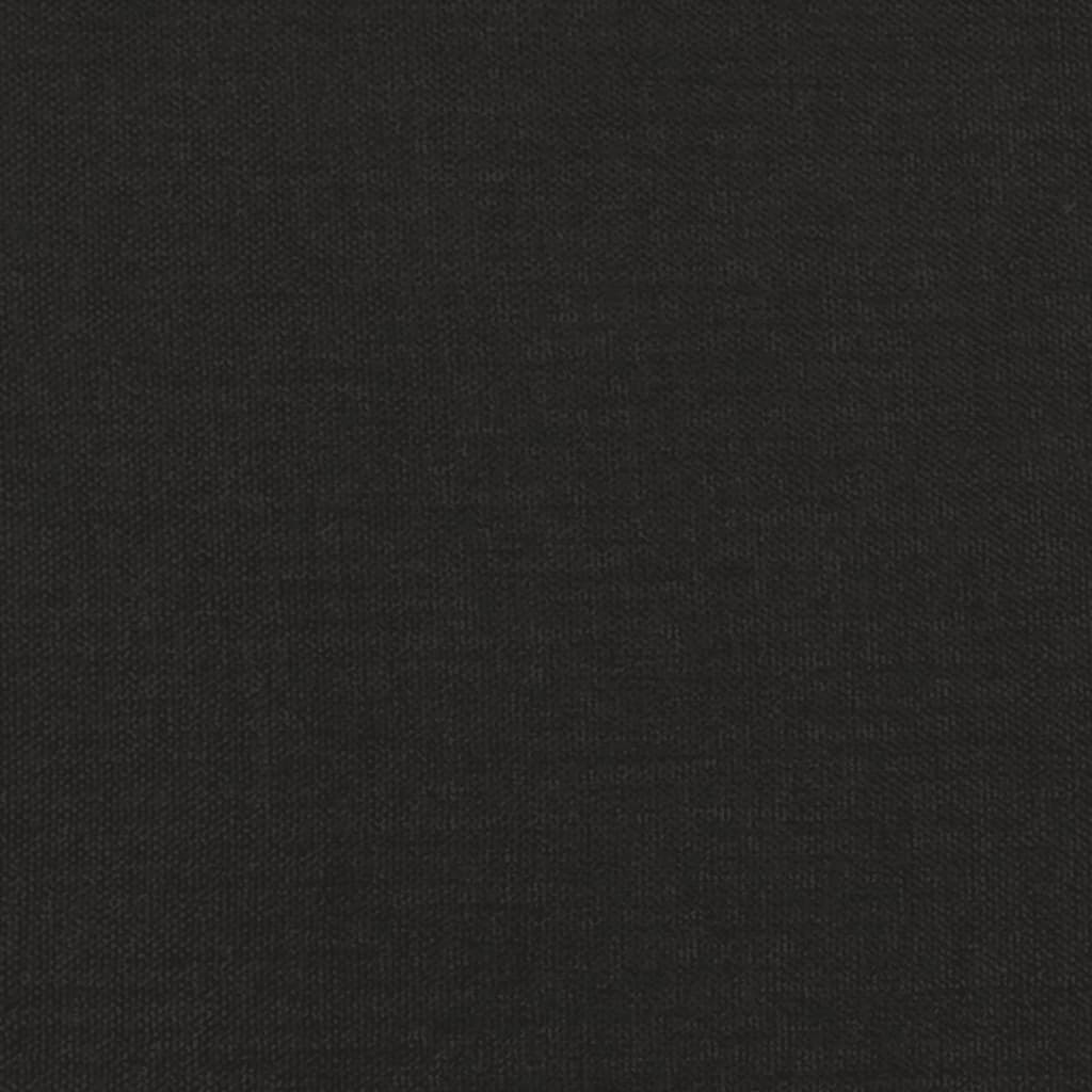 2-Seater Sofa Black 140 cm Fabric