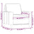 Sofa Chair Dark Grey 60 cm Velvet