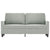 2-Seater Sofa Light Grey 140 cm Velvet