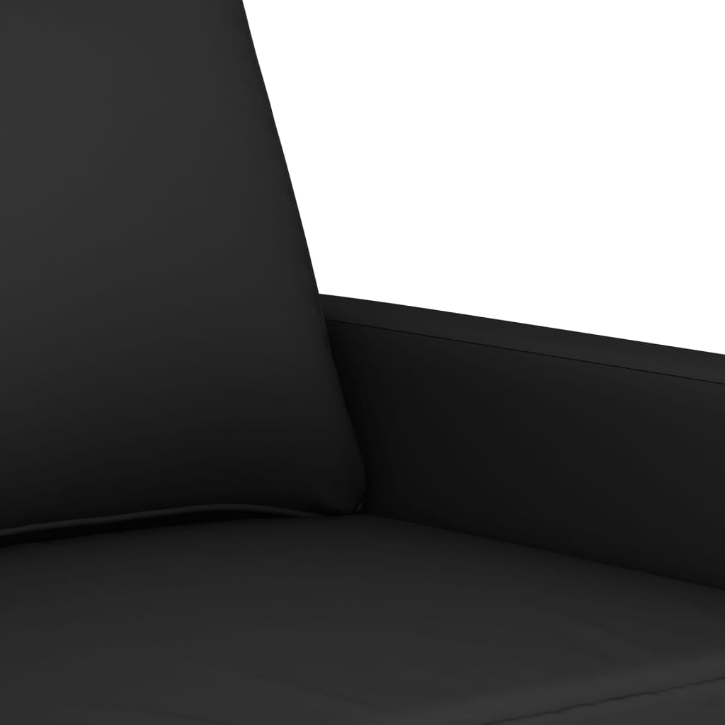 2-Seater Sofa Black 140 cm Velvet
