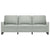 3-Seater Sofa Light Grey 180 cm Velvet