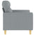 2-Seater Sofa Light Grey 120 cm Fabric