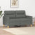 2-Seater Sofa Dark Grey 120 cm Fabric