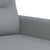 3-Seater Sofa Light Grey 180 cm Fabric